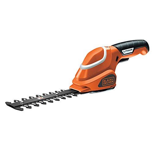 BLACK+DECKER GSL300-QW: Sculpte-Haies Electrique 3,6V, Cisaille sans Fil, Ecartement 8 mm, Vitesse 800 trs/min